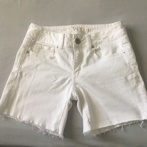 White American Eagle Jean Shorts